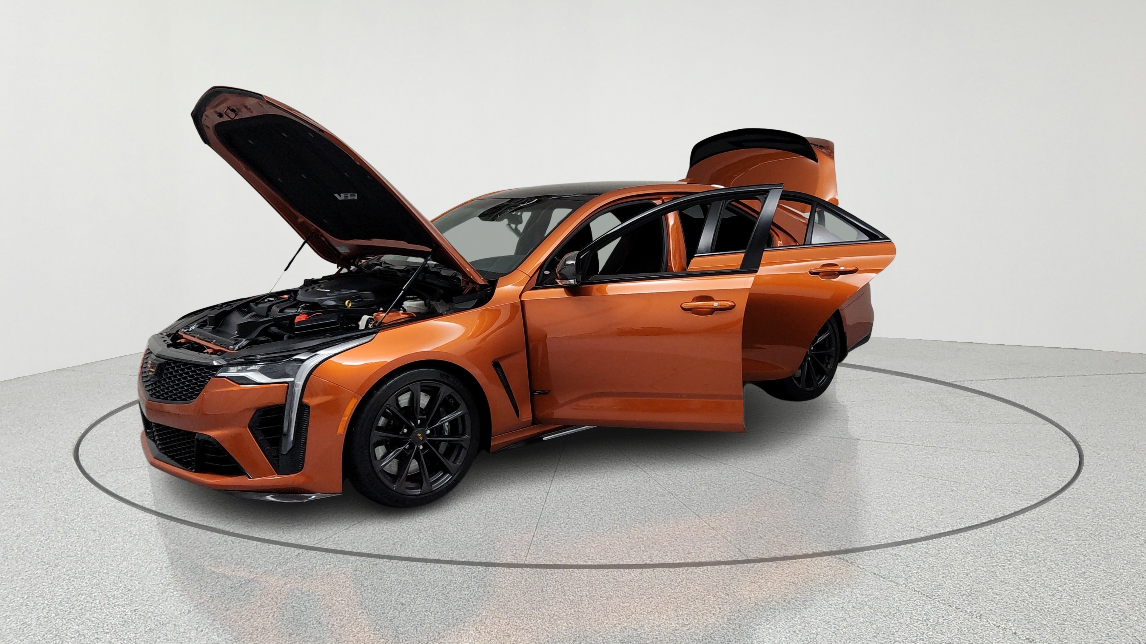 Learn About This Used 2022 Blaze Orange Metallic Cadillac V-Series